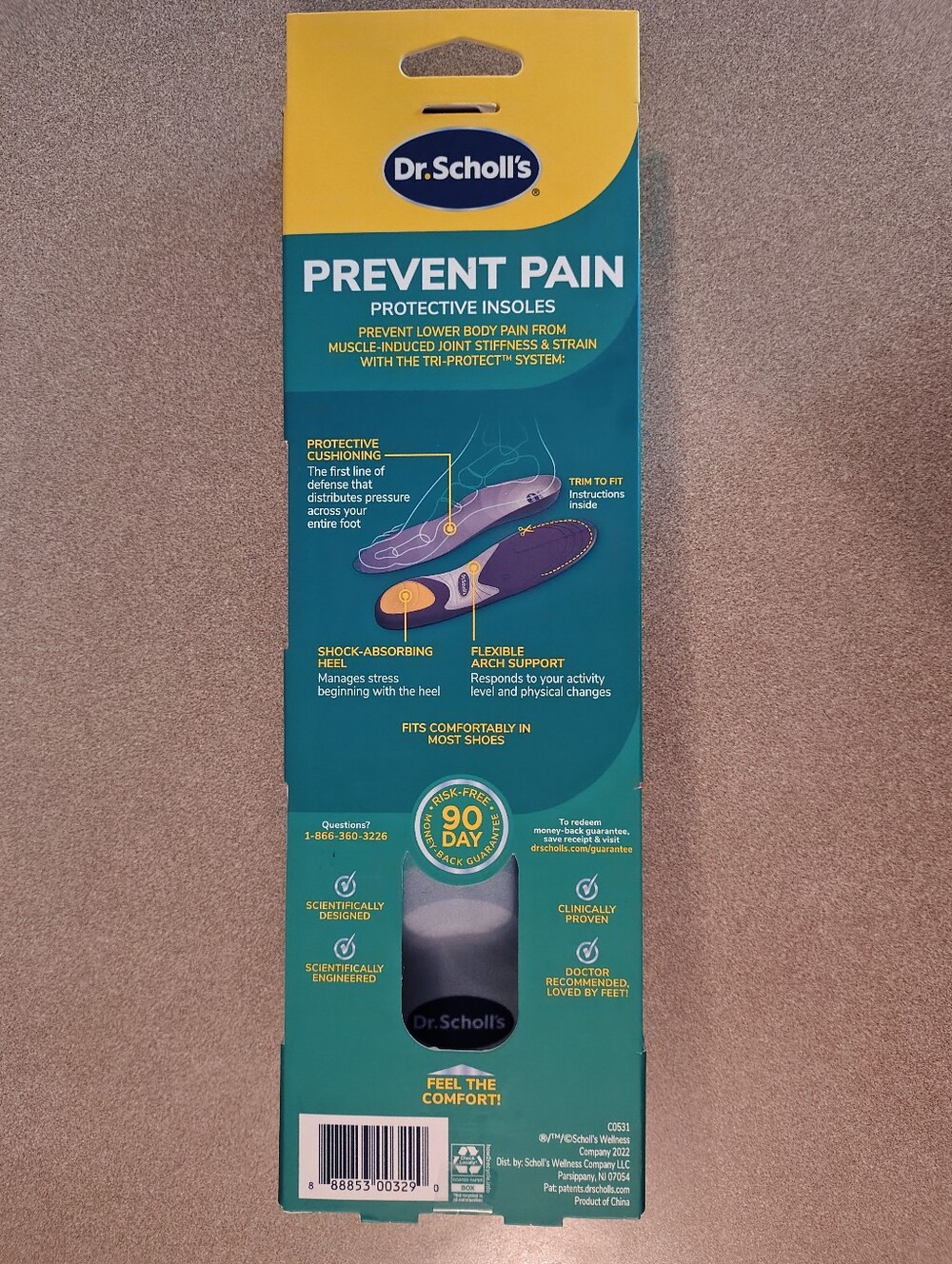 Dr. Scholl's Women's Prevent Pain Protective Insoles - Size 6-10, Trim to Fit - Picture 2 of 2